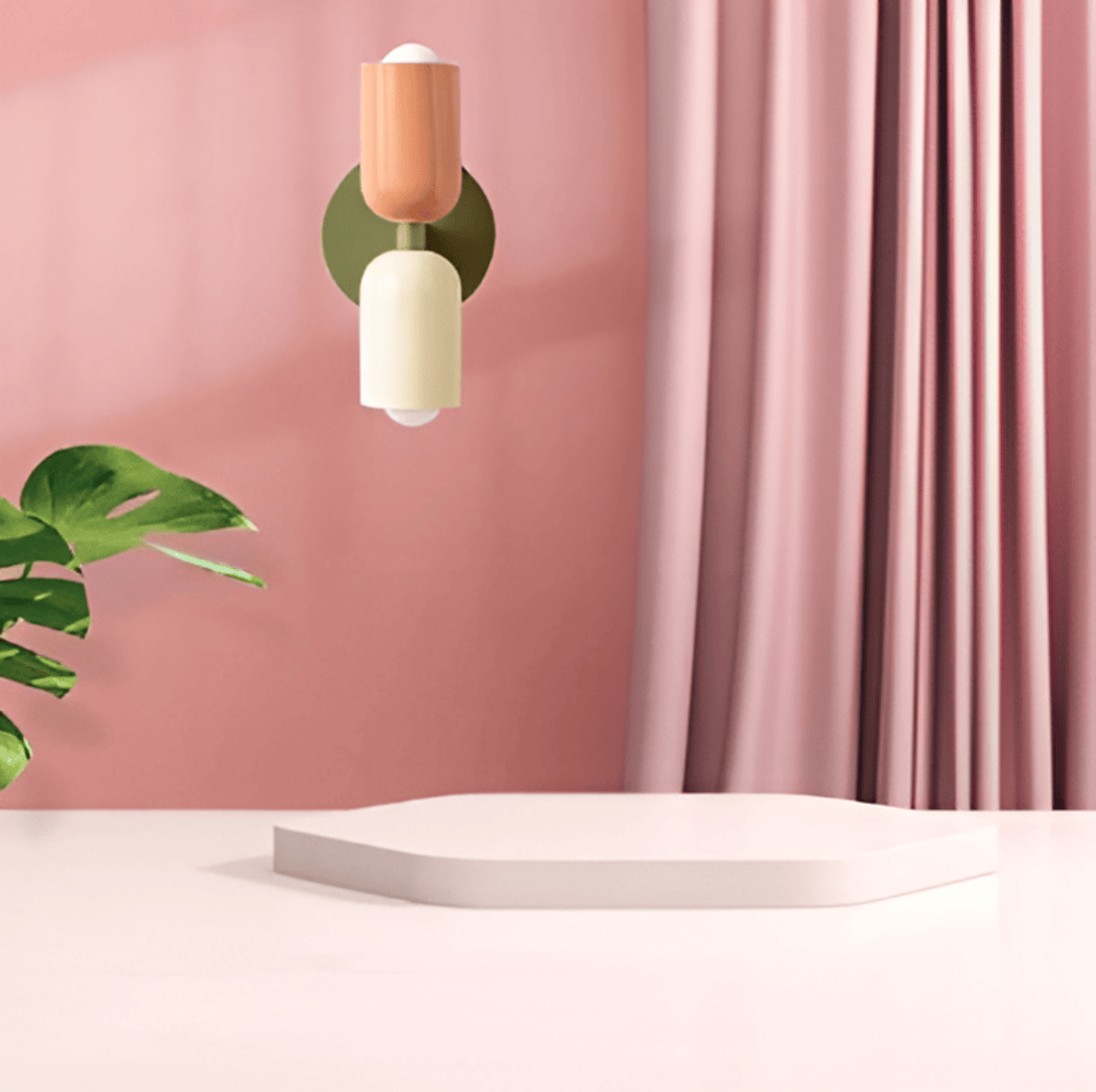 Double-Sided Capsule Wall Light With Round Backplate – alternative view 3