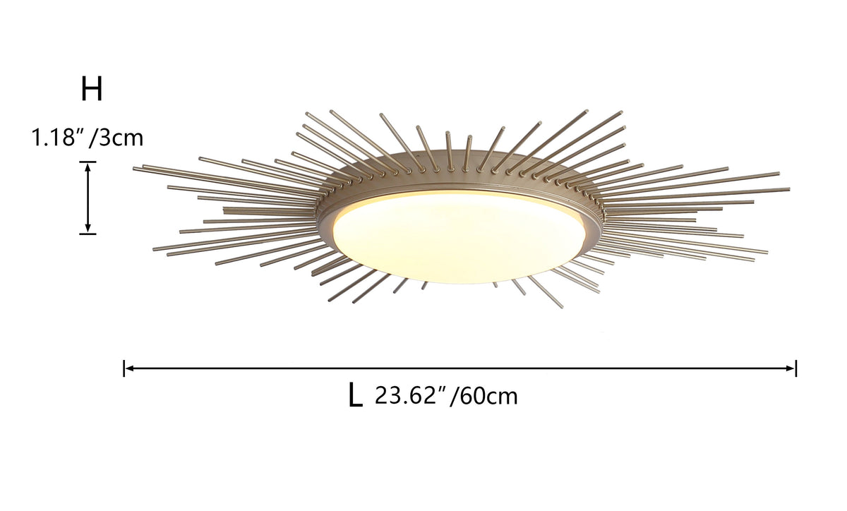 1-Light Geometric Circle LED Flush Mount Lighting – alternative view 7