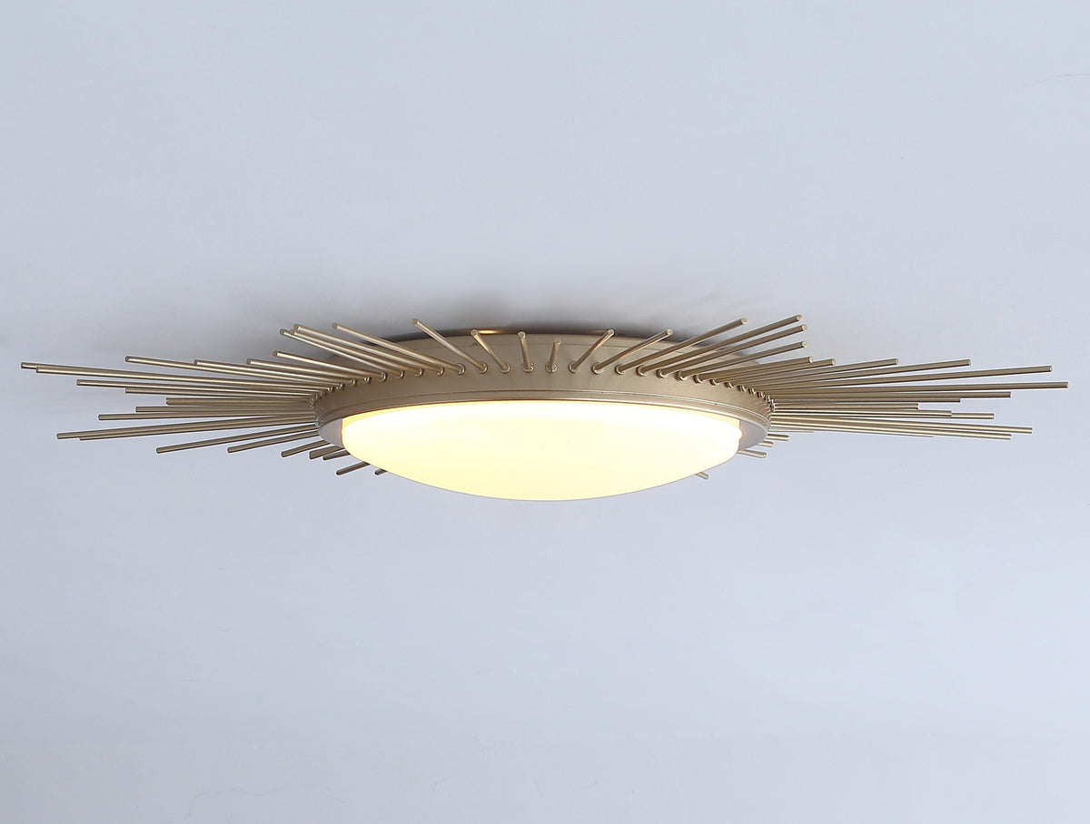 1-Light Geometric Circle LED Flush Mount Lighting – alternative view 5