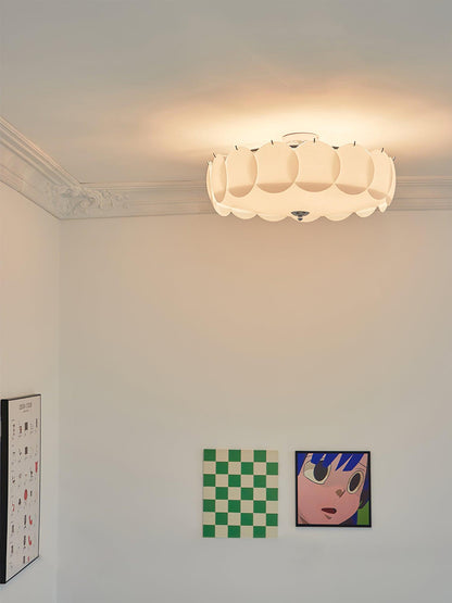 Opal Glass Globe Flush Ceiling Light, alternative view 7