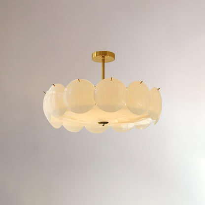 Opal Glass Globe Flush Ceiling Light, alternative view 11