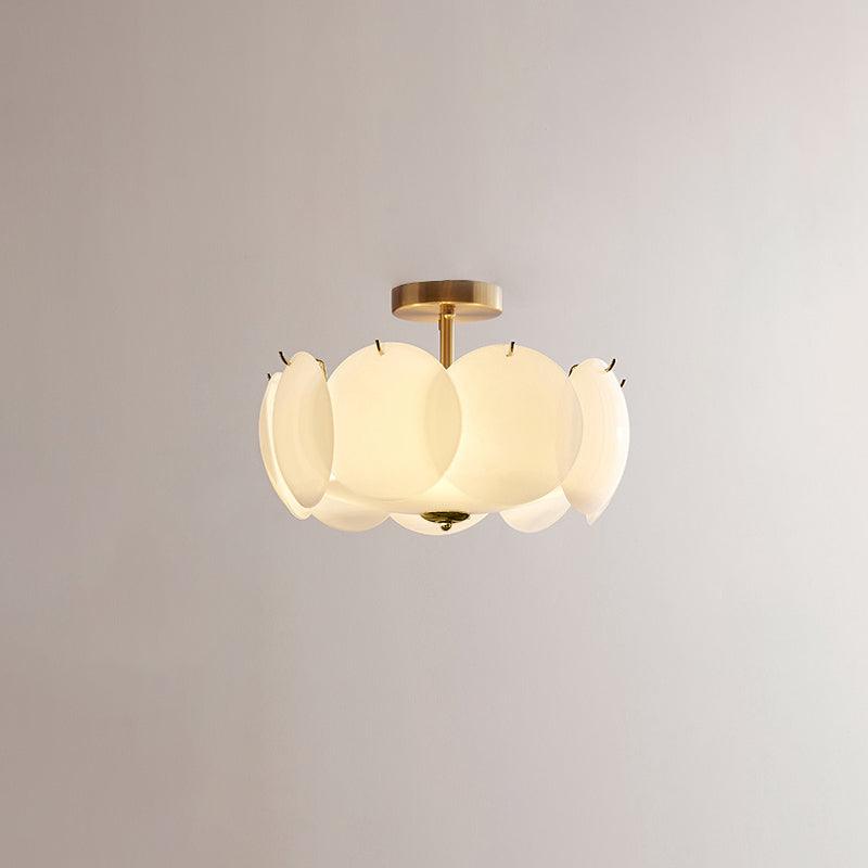 Opal Glass Globe Flush Ceiling Light, alternative view 9