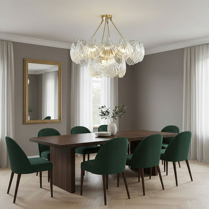 Ribbed Shell Glass Ceiling Light, alternative view 7