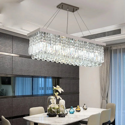 Linear Crystal Dining Chandelier