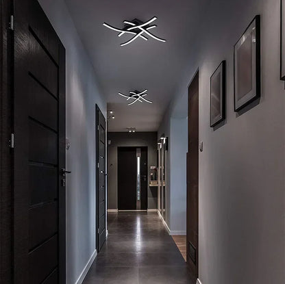 Geometric Wave LED Ceiling Light