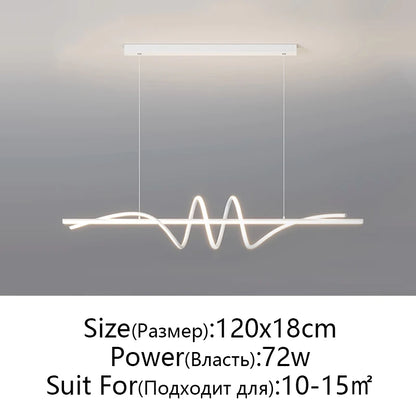 Minimalist Linear LED Chandelier
