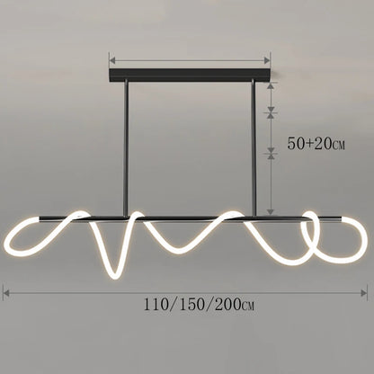 Nordic Ring Line Chandelier