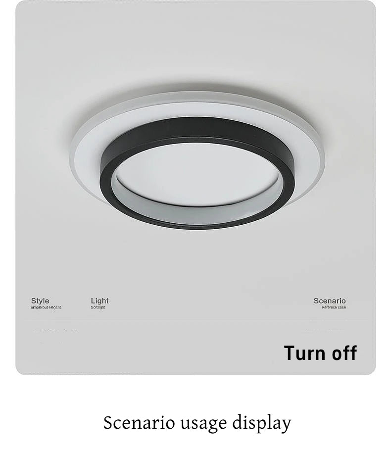 Minimalist Halo LED Flush Ceiling Light