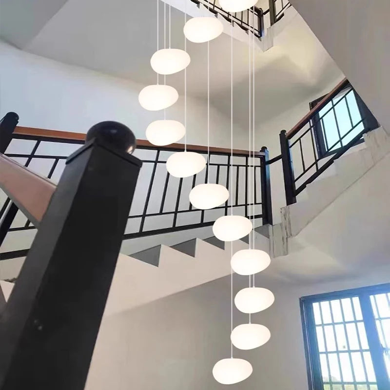 Modern Raindrop Staircase Chandelier