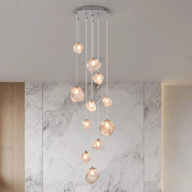 Cascade LED Staircase Chandelier