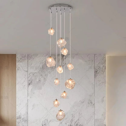 Cascade LED Staircase Chandelier