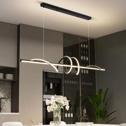 Minimalist Linear LED Chandelier