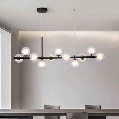 Modern Glass Globe Branch Chandelier