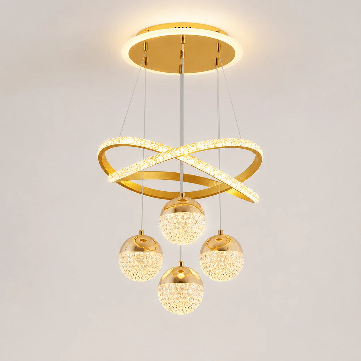 Crystal Globe LED Chandelier