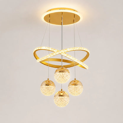 Crystal Globe LED Chandelier