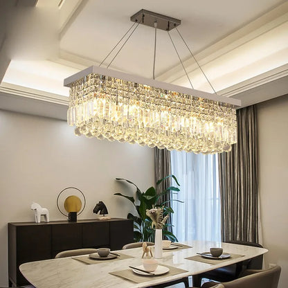 Linear Crystal Dining Chandelier
