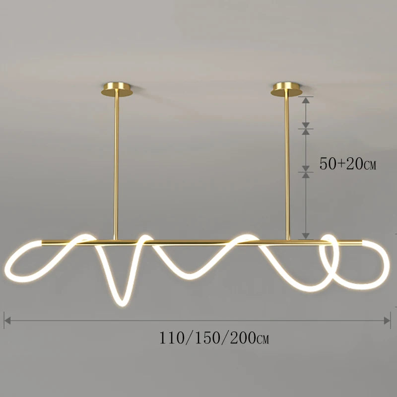 Nordic Ring Line Chandelier