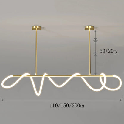 Nordic Ring Line Chandelier