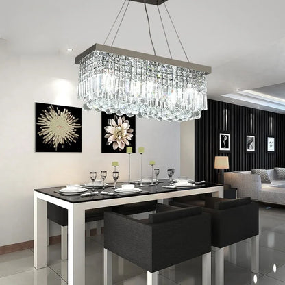 Linear Crystal Dining Chandelier