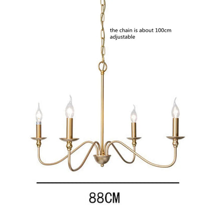 Retro Loft Black & Gold Chandelier
