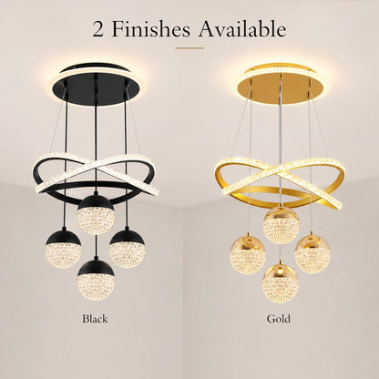 Crystal Globe LED Chandelier