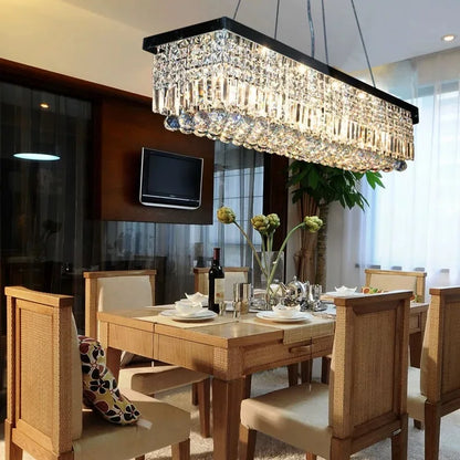 Linear Crystal Dining Chandelier