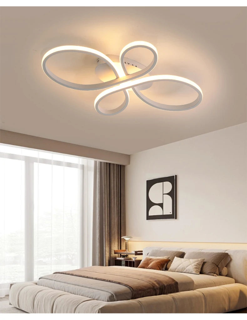Floral Loop LED Flush Ceiling Light