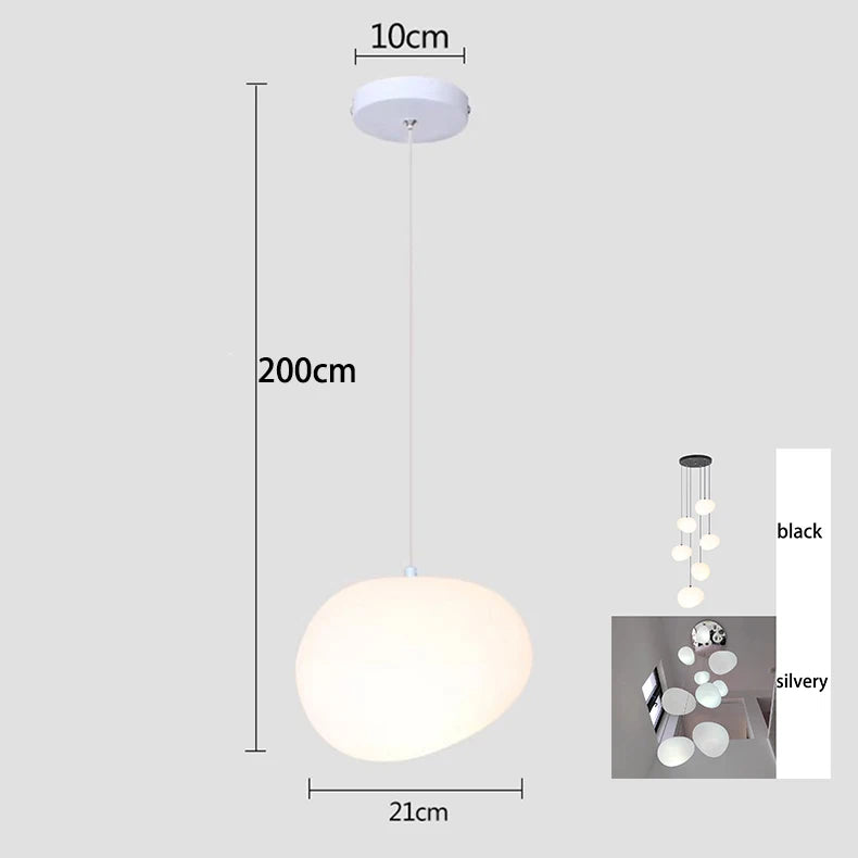 Modern Raindrop Staircase Chandelier