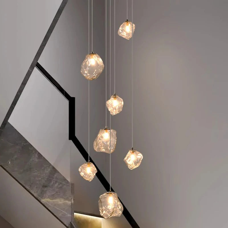 Cascade LED Staircase Chandelier
