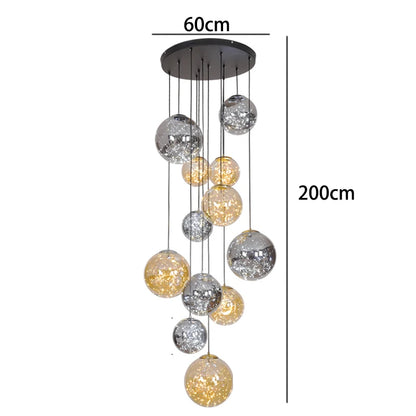 Nordic Multi-Light Staircase Chandelier