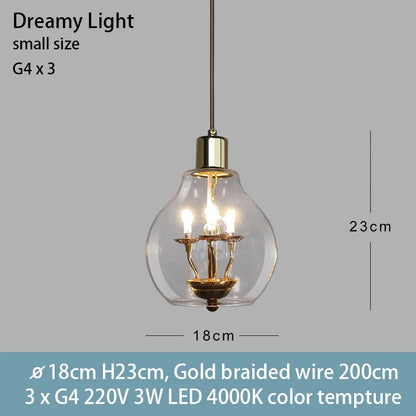 Hand-Blown Glass Cluster Chandelier