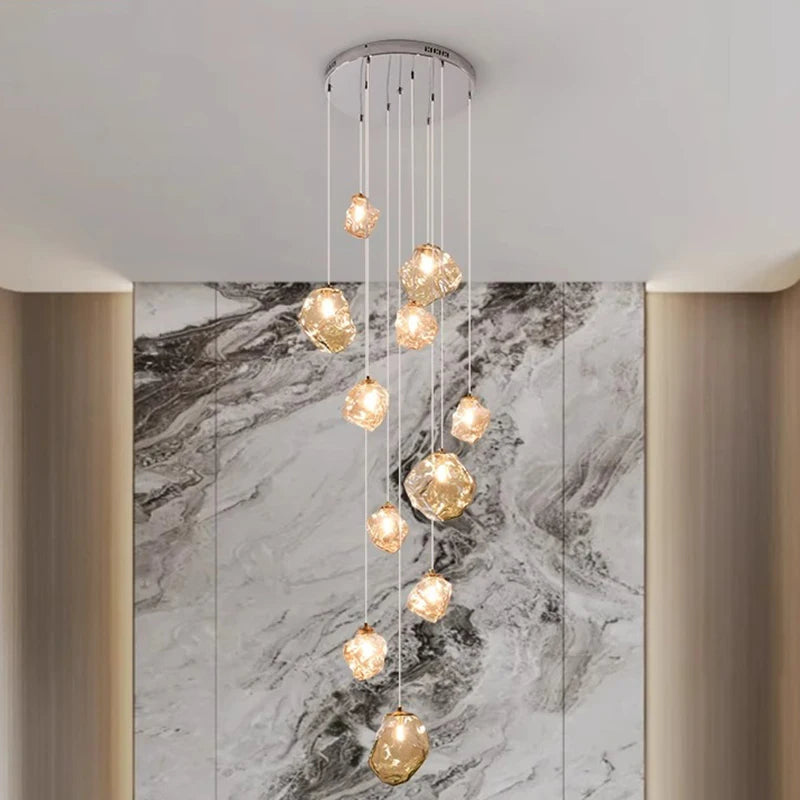 Cascade LED Staircase Chandelier