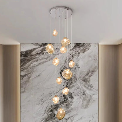 Cascade LED Staircase Chandelier