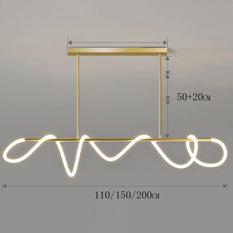 Nordic Ring Line Chandelier