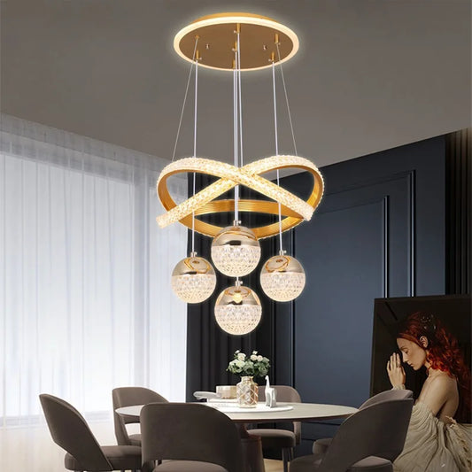 Nordic Halo LED Chandelier