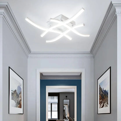 Geometric Wave LED Ceiling Light