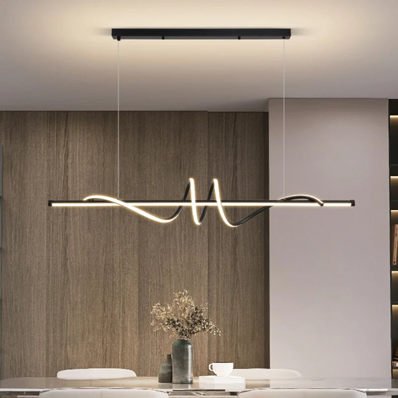 Minimalist Linear LED Chandelier