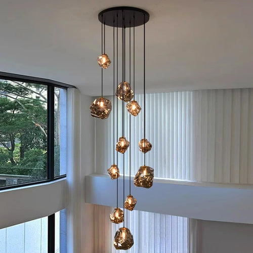 Cascade LED Staircase Chandelier
