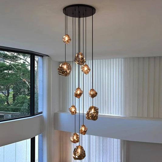 Cascade LED Staircase Chandelier