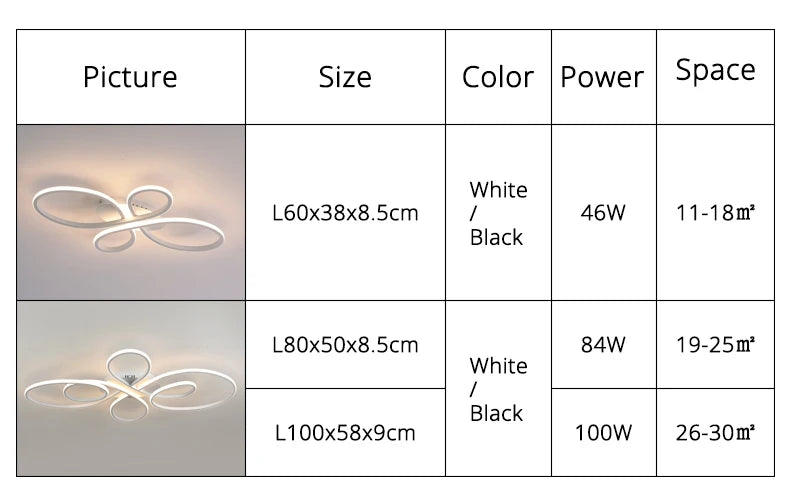 Floral Loop LED Flush Ceiling Light