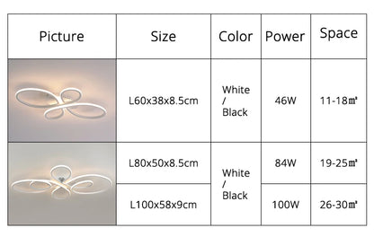 Floral Loop LED Flush Ceiling Light
