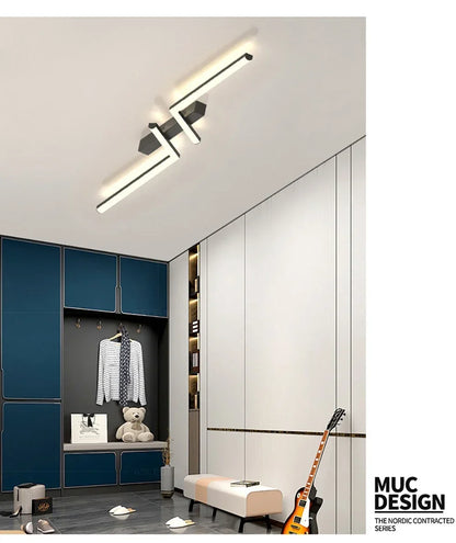 Linear Gold LED Ceiling Light