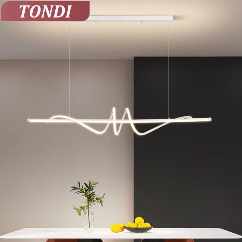 Minimalist Linear LED Chandelier