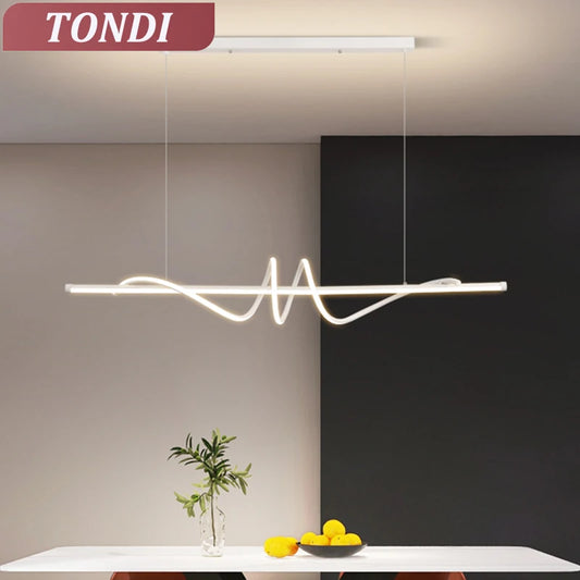Minimalist Linear LED Chandelier