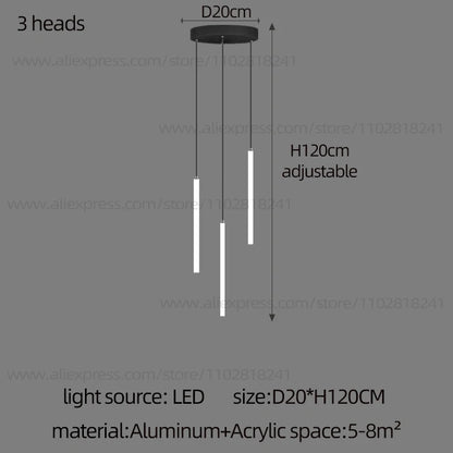 Cascade Strip LED Staircase Chandelier