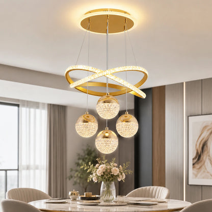 Crystal Globe LED Chandelier