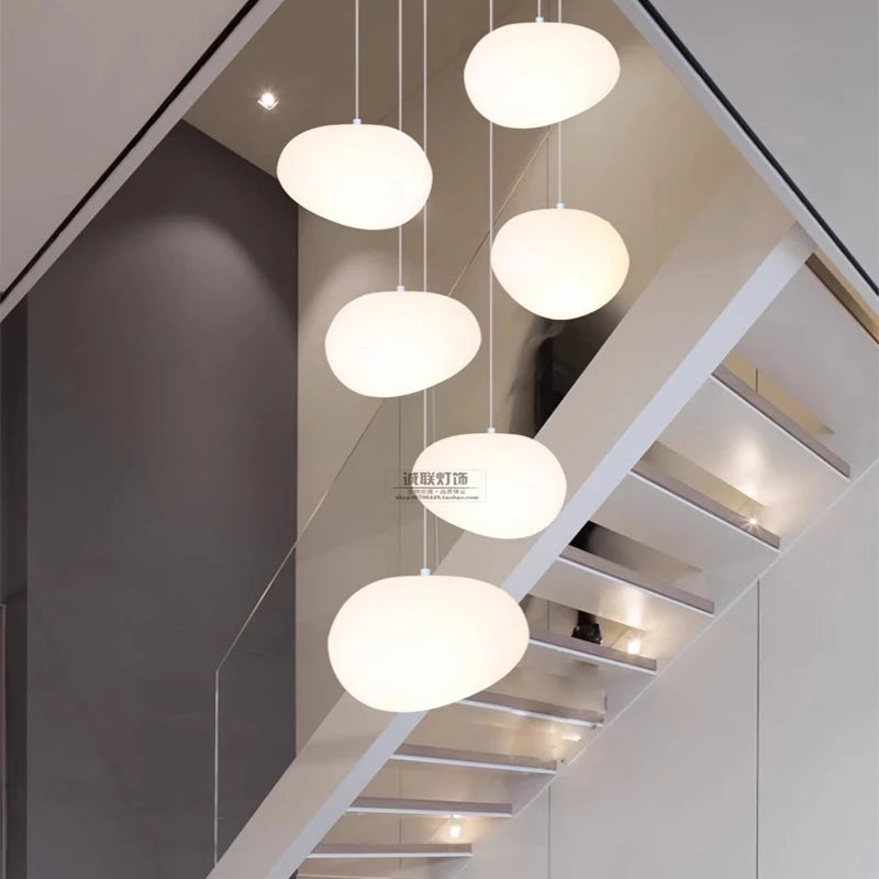 Modern Raindrop Staircase Chandelier