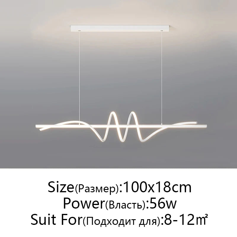Minimalist Linear LED Chandelier