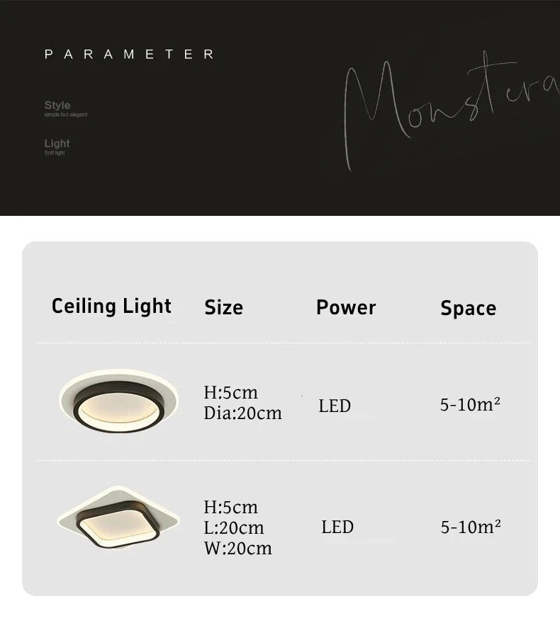 Minimalist Halo LED Flush Ceiling Light