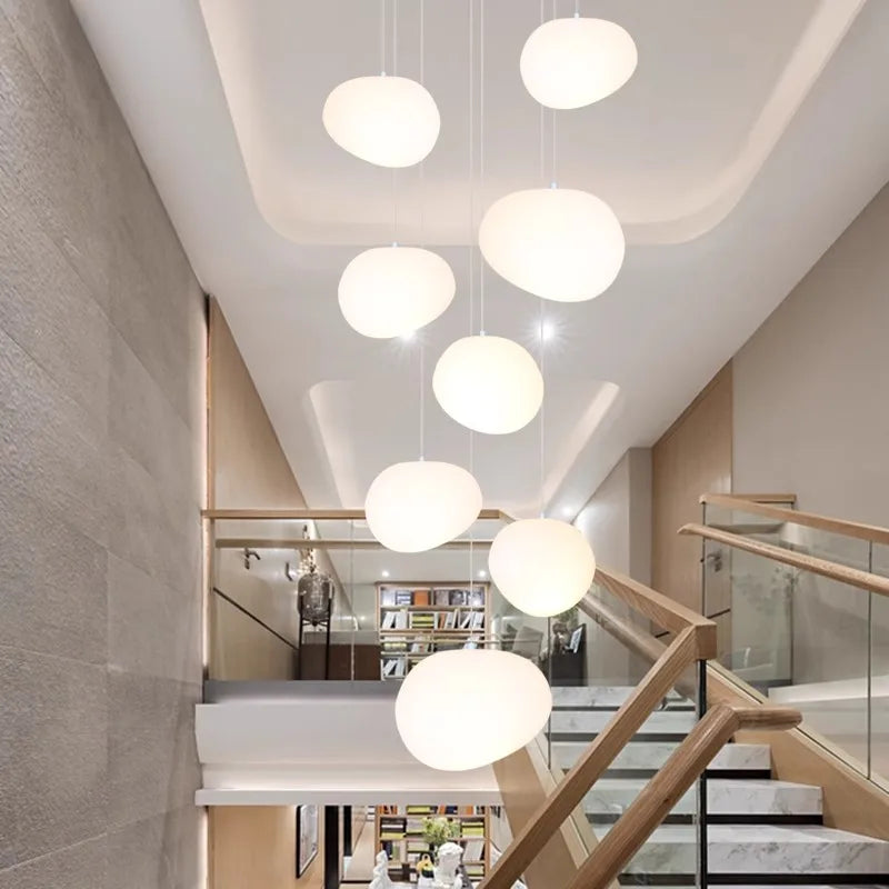 Modern Raindrop Staircase Chandelier